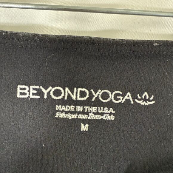 Beyond Yoga Leggings Women's Medium Heathered Grey Pull On Mid Rise - Picture 4 of 9